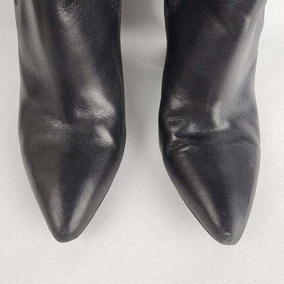 Kristin Cavallari Chinese Laundry Black Leather Ankle Boots Size 7.5 - Picture 4 of 12